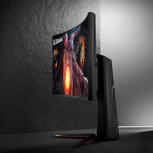 LG 34GN850-B شاشة ألعاب 34 بوصة 21: 9 UltraGear QHD منحنية (3440 × 1440) 1 مللي ثانية نانو IPS للألعاب مع 144 هرتز وتوافق G-SYNC - أسود in Kuwait