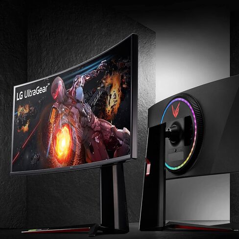 LG 34GN850-B شاشة ألعاب 34 بوصة 21: 9 UltraGear QHD منحنية (3440 × 1440) 1 مللي ثانية نانو IPS للألعاب مع 144 هرتز وتوافق G-SYNC - أسود in Kuwait