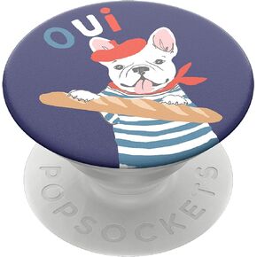 PopSockets: حامل ومقبض PopGrip الموسع مع سطح قابل للتبديل للهواتف والأجهزة اللوحية - Frenchie in Kuwait