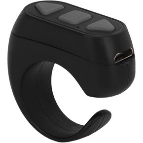 Fingertip Page Turner for, Bluetooth Control Page Turner with Multisystem Support, Ring Camera Shutter Control for Smartphones Tablets (Black) in Kuwait