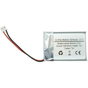 320mAh 3.7V Replacement Battery for Oracle MICROS Tablet 721, Tablet 720, PT352044 in Saudi Arabia
