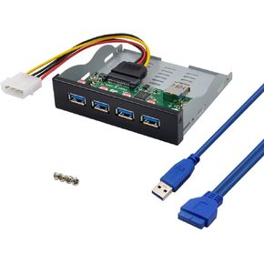 HINYSENO USB 3.1 Gen 2 3.5" Front Panel with USB3.1 Gen 2 Type A x 2+USB3.1 Gen 2 Type C x 2 VL820 Chipset in Kuwait