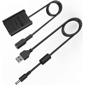 اتش واي1سي مجموعة كيبل طاقة USB للبطارية الوهمية لسوني سايبرشوت ZV-1، ZV-1F، DSC-RX1، RX1R، RX100 II III IV V VI VII، M2 M3 M4 M5 M6/B M7، HX50 HX90 HX300 WX300 WX350 WX5000 كاميرات كاميرات in Kuwait