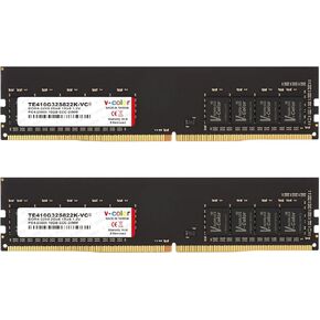V-Color 32GB (2 x 16GB) ECC SO-DIMM DDR4 2666MHz (PC4-21300) for NAS Micro Server/Workstation/Compatible with Synology 21 Series 2Rx8 CL19 1.2V (TES416G26D819K-VKC)