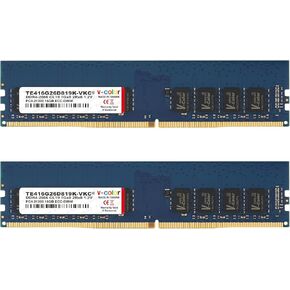 V-Color 32GB (2 x 16GB) ECC SO-DIMM DDR4 2666MHz (PC4-21300) for NAS Micro Server/Workstation/Compatible with Synology 21 Series 2Rx8 CL19 1.2V (TES416G26D819K-VKC)