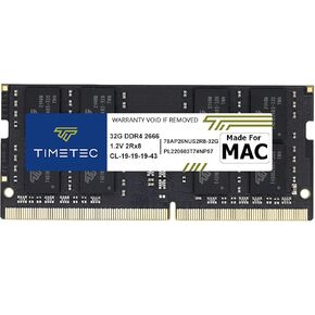 مجموعة Timetec 64GB (2x32GB) متوافقة مع Apple DDR4 2666MHz لمنتصف 2020 iMac (20,1/20,2) / منتصف 2019 iMac (19,1) 27 بوصة مع شاشة Retina 5K، أواخر 2018 Mac Mini (8,1) ) PC4-21333 / PC4-21300 ذاكرة الوصول العشوائي ماك in Kuwait
