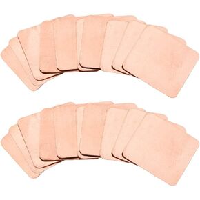 uxcell Flat IC Chipset Thermal Copper Heatsink for CPU GPU 15 x 15 x 2mm 20pcs