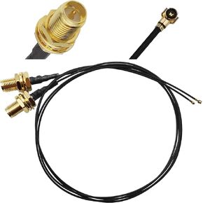Tenmory U.FL to RP-SMA Female Cable Mini PCI UFL to SMA Ipex Connector Pigtail WiFi Antenna Extension Cable (20 inch 2 Pcs)