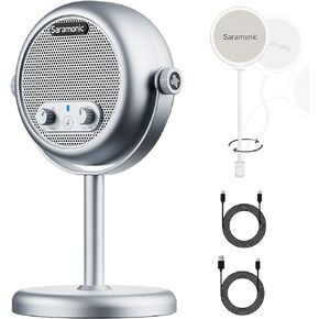 Saramonic XMIC-Z3 USB Mic, Cardioid Condenser Microphone with Pop Filters & Thread Adapter, Compatible with PC, Mac, Gaming, Streaming, Recording, Podcasting, Studio