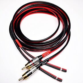 CNCESS RCA Male to Speaker Wire Cable, 14AWG, 1 ft, 2-Pack in Kuwait