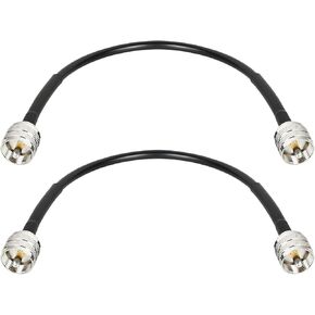 MOOKEERF RG8x Coaxial Cable 100ft,CB Coax Cable 50 Ohm,UHF PL259 Male to Male Low Loss CB Antenna Extension for HAM Radio,VHF Radio,SWR Meter,Dummy Load,Antenna Analyzer in Saudi Arabia