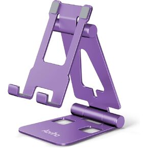 Aoviho Foldable Cell Phone Stand for Desk, Holder for iPhone,Black in Saudi Arabia
