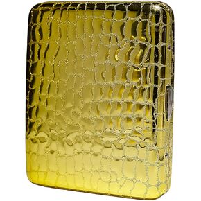 حافظة معدنية عتيقة صغيرة من PALAMEDE - حقيبة تخزين صغيرة للحمل للنساء والرجال، تحمل من 12 إلى 14، حتى 84 مم، برونزي، فالكي in Kuwait