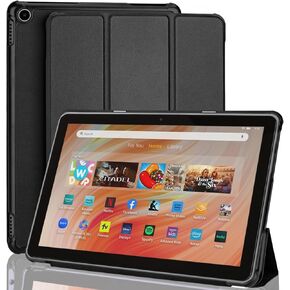 Fire HD 10 Tablet Case (Only applicable 2023 Release,13th Generation), Oqddqo Amazon Kindle 10 Plus Case, Heavy Stand Hard Back Shell Protective Smart Cover, Incompatible with iPad Samsung- Black