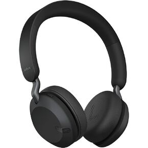 Jabra Elite 45h, Titanium Black – On-Ear Wireless Headphones with Up to 50 Hours of Battery Life, Superior Sound with Advanced 40mm Speakers – Compact, Foldable & Lightweight Design (Renewed) in Kuwait