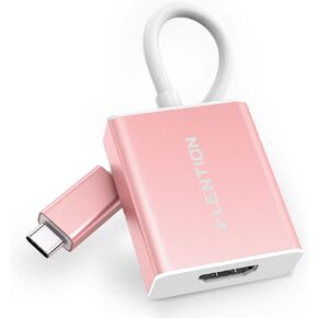 LENTION USB C to 4K HDMI Digital AV Adapter,Thunderbolt 3/4 to HDMI Adapter,HDMI to USB C Adapter,USB-C Compatible 2023-2016 MacBook Pro,New iPad/Surface/Mac Air/iMac,Galaxy,XPS etc(4KHDMI,Rose Gold)