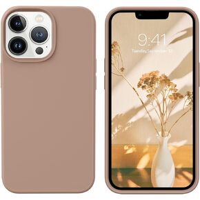 GUAGUA Compatible with iPhone 13 Pro Max Case 6.7 Inch Liquid Silicone Soft Gel Rubber Slim Microfiber Lining Cushion Texture Cover Shockproof Protective Phone Case for iPhone 13 Pro Max, Black in Kuwait
