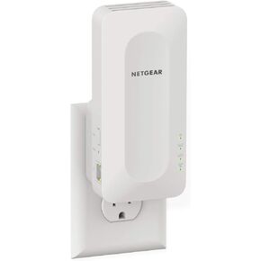 NETGEAR EAX15 AX1800 WIFI 6 شبكة موسع نطاق توصيل الحائط ومعزز الإشارة أبيض (متجدد) in Kuwait