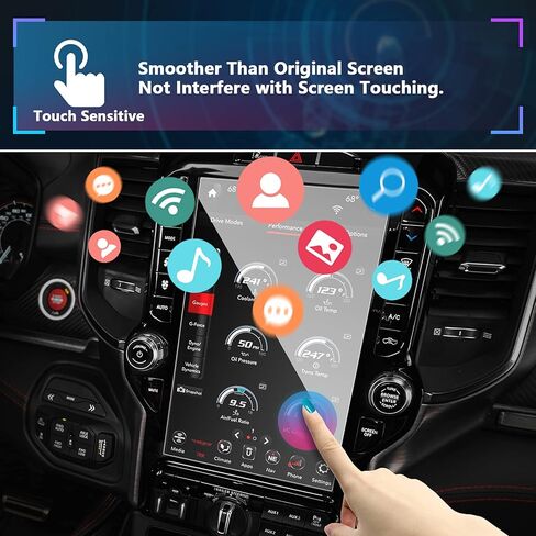 SXCY مناسب لـ 2019-2023 2024 RAM 1500 2500 8.4 بوصة، رقائق واقي شاشة من الزجاج المقسى لـ 2023 2024 RAM 1500 2500 Laramie / Big Horn 8.4 بوصة، طبقة حماية لشاشة اللمس لـ 2023 2024 RAM 8.4 بوصة شاشة GPS 2023 RAM 8.4 بوصة شاشة ملاحة شاشة in Kuwait
