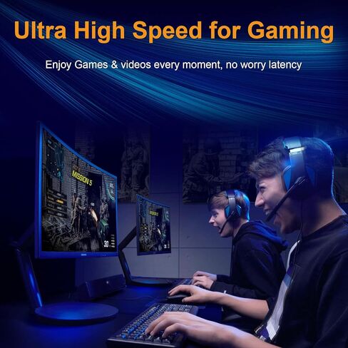 كابل إيثرنت Cat 8 بطول 10 أقدام/3 أمتار، 5 حزم، كابل إنترنت VEECOH Cat8 فائق السرعة 40 جيجابت في الثانية 2000 ميجا هرتز، سلك تصحيح كابل شبكة LAN محمية 26AWG SFTP مع RJ45 مطلي بالذهب لمودم راوتر الألعاب، BK/W/Y/G/P in Kuwait