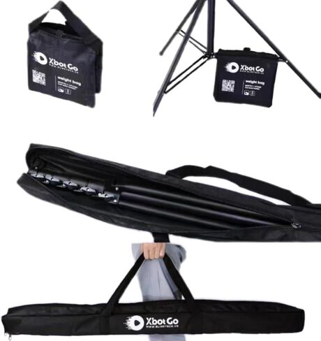 مجموعة حامل ثلاثي XbotGo T4، هيكل من خليط معدني، يصل إلى 13 قدمًا، حقيبة تخزين احترافية، أقدام غير قابلة للانزلاق مقاومة للرياح، لألعاب كرة القدم/كرة السلة، وسادة وسادة مدمجة ومسمار 1/4 بوصة، كاميرا DSLR in Kuwait