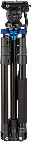 Benro A2883F Reverse-Folding Aluminum Travel Tripod with S4Pro Fluid Video Head (A2883FS4PRO) in Saudi Arabia