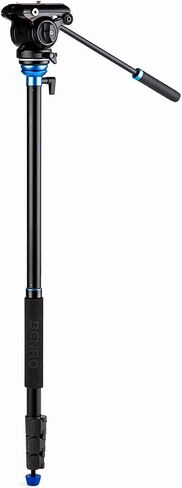 Benro A2883F Reverse-Folding Aluminum Travel Tripod with S4Pro Fluid Video Head (A2883FS4PRO) in Saudi Arabia