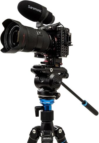 Benro A2883F Reverse-Folding Aluminum Travel Tripod with S4Pro Fluid Video Head (A2883FS4PRO) in Saudi Arabia