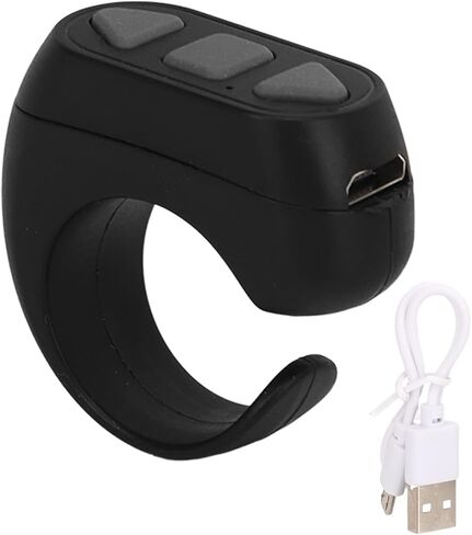 Fingertip Page Turner for TIK Tok, Bluetooth Control Page Turner with Multisystem Support, Wireless Ring Camera Shutter Control for Smartphones Tablets (Pink) in Saudi Arabia