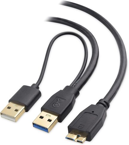 Cable Matters Micro USB 3.0 to USB Splitter Cable (USB Y-Cable, USB Y Cable) 20 Inches in Saudi Arabia
