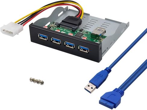 HINYSENO USB 3.1 Gen 2 3.5" Front Panel with USB3.1 Gen 2 Type A x 2+USB3.1 Gen 2 Type C x 2 VL820 Chipset in Kuwait