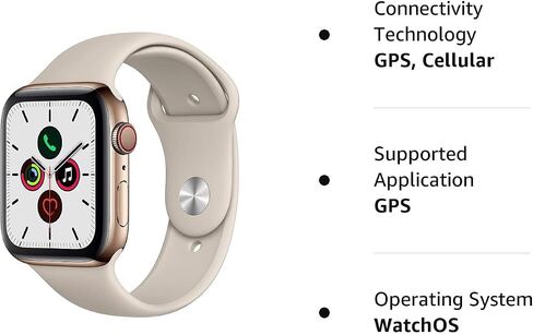 ساعة Apple Series 5 GPS + Cellular (متجدد) 44MM in Saudi Arabia