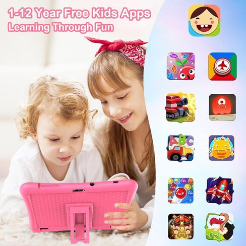 Kids Tablet 10 in Android 13 Tablet for Kids Toddler Tablet Childrens Tablet Age 3-12 Quad Core 3GB RAM 32GB ROM with Parental Control, Pre-installed Kids Educational APP,HD Screen,Dual Camera in Kuwait