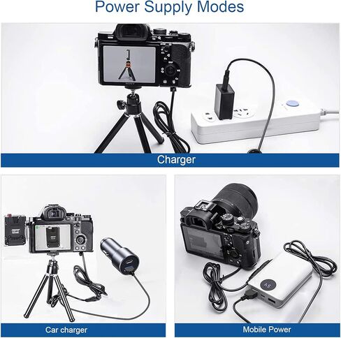 اتش واي1سي مجموعة كيبل طاقة USB للبطارية الوهمية لسوني سايبرشوت ZV-1، ZV-1F، DSC-RX1، RX1R، RX100 II III IV V VI VII، M2 M3 M4 M5 M6/B M7، HX50 HX90 HX300 WX300 WX350 WX5000 كاميرات كاميرات in Kuwait