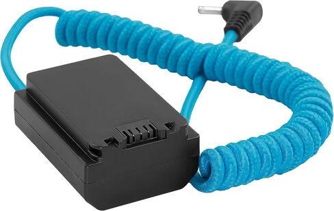 KONDOR BLUE 1.35/3.5 DC Male to A7SIII Dummy Battery NP-FZ100 Cable Compatible with Sony in Saudi Arabia