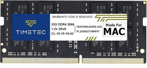 مجموعة Timetec 64GB (2x32GB) متوافقة مع Apple DDR4 2666MHz لمنتصف 2020 iMac (20,1/20,2) / منتصف 2019 iMac (19,1) 27 بوصة مع شاشة Retina 5K، أواخر 2018 Mac Mini (8,1) ) PC4-21333 / PC4-21300 ذاكرة الوصول العشوائي ماك in Kuwait