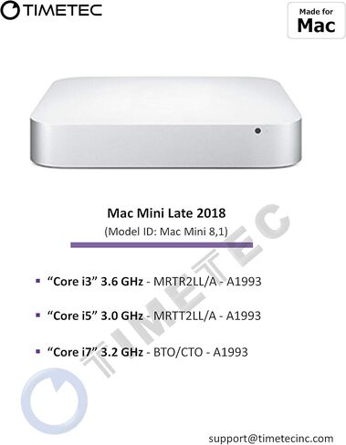 مجموعة Timetec 64GB (2x32GB) متوافقة مع Apple DDR4 2666MHz لمنتصف 2020 iMac (20,1/20,2) / منتصف 2019 iMac (19,1) 27 بوصة مع شاشة Retina 5K، أواخر 2018 Mac Mini (8,1) ) PC4-21333 / PC4-21300 ذاكرة الوصول العشوائي ماك in Kuwait