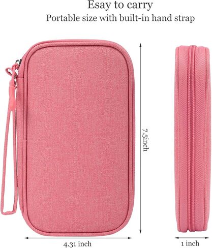 منظم إلكتروني، حقيبة حمل مقاومة للصدمات، حافظة صلبة واقية من مادة EVA، حقيبة صغيرة لتنظيم كابلات السفر، حقيبة تخزين الملحقات الإلكترونية المحمولة للكابل، الحبل، الشاحن، سماعة الأذن، USB، بطاقة SD in Kuwait