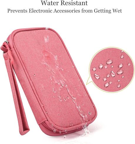 منظم إلكتروني، حقيبة حمل مقاومة للصدمات، حافظة صلبة واقية من مادة EVA، حقيبة صغيرة لتنظيم كابلات السفر، حقيبة تخزين الملحقات الإلكترونية المحمولة للكابل، الحبل، الشاحن، سماعة الأذن، USB، بطاقة SD in Kuwait