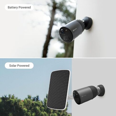 لوحة شحن الطاقة الشمسية EZVIZ - نموذج D مزود طاقة لكاميرا الأمان اللاسلكية الخارجية المتوافقة مع مجموعات BC1C/BC1 B1/B2/B3، IP65 مقاوم للماء/كابل 4 أمتار قابل للتعديل/مصدر طاقة مستمر in Kuwait