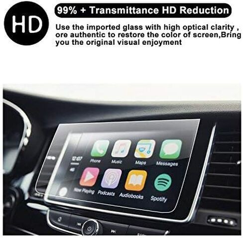 2018 2019 Buick Encore 8 بوصة IntelliLink Car In Dash Center Navigation شاشة عرض شبه منحرف الزجاج المقسى واقية فيلم واقية in Kuwait