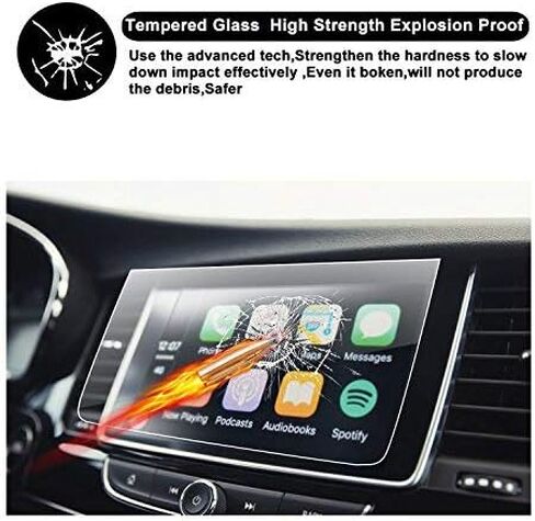 2018 2019 Buick Encore 8 بوصة IntelliLink Car In Dash Center Navigation شاشة عرض شبه منحرف الزجاج المقسى واقية فيلم واقية in Kuwait