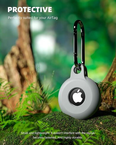 حامل تعقب Airtags 6 Pack، حافظة سلسلة مفاتيح Airtag لعلامة Apple، علامات هوائية ناعمة مقاومة للصدمات من السيليكون - 4+2 حامل لحقائب الظهر، الأمتعة، طوق كلب القطط، مفاتيح السيارة (6 ألوان) in Kuwait