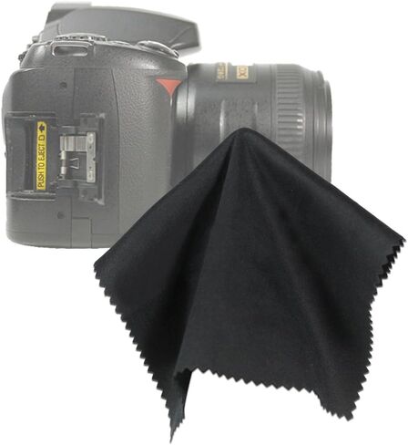 LS Photography Photo Camera Lens Cleaning 50 Sheet Tissue Paper Pack with Black SuperFiber Lens Cleaning Cloth, LGG80 in Kuwait