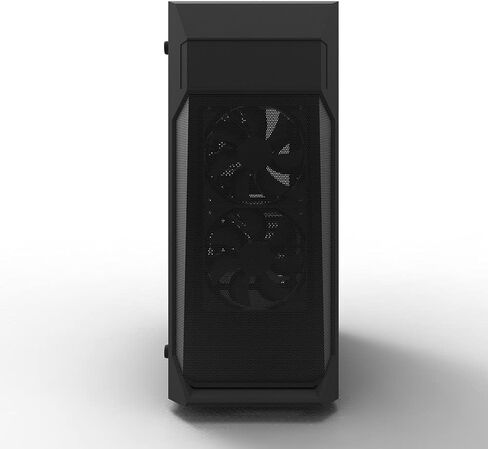 Zalman Z1 Plus ATX Mid-Tower - 120 مم × 3 مراوح مثبتة مسبقًا - دعم ODD - شبكة معدنية - تصميم بسيط - تدفق هواء عالي - USB 3.0 x 2 USB 2.0 x 1-280 مم دعم المبرد - جانب من الزجاج المقسى (أسود)... in Kuwait