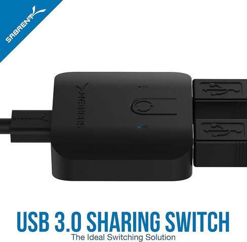 SABRENT 2 مدخل 1 مخرج 4K، 2K، ودعم ثلاثي الأبعاد مزدوج HDMI 2 منفذ مشاركة ألومنيوم، يدعم HD لأجهزة Xbox PS5/4/3/ Roku أو HDTV Fire Stick (DA-HSW2) in Kuwait