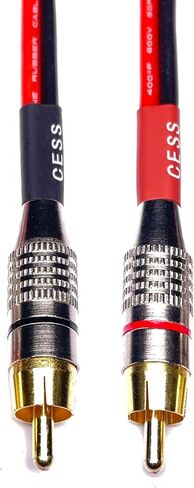 CNCESS RCA Male to Speaker Wire Cable, 14AWG, 1 ft, 2-Pack in Kuwait