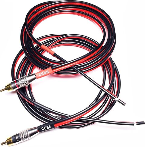 CNCESS RCA Male to Speaker Wire Cable, 14AWG, 1 ft, 2-Pack in Kuwait