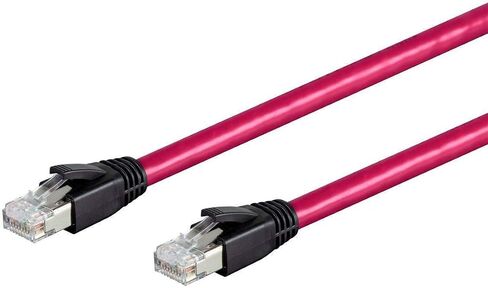 Monoprice Cat8 Ethernet Network Cable - 14 feet - White | 2GHz, 40G, 24AWG, S/FTP - Entegrade Series in Saudi Arabia