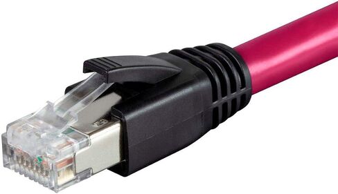 Monoprice Cat8 Ethernet Network Cable - 14 feet - White | 2GHz, 40G, 24AWG, S/FTP - Entegrade Series in Saudi Arabia